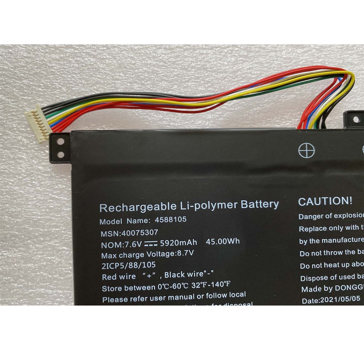 Replacement 4588105 40069191 Battery Replace for Medion CW140 Akoya S4403 S4401 7.6V,45Wh