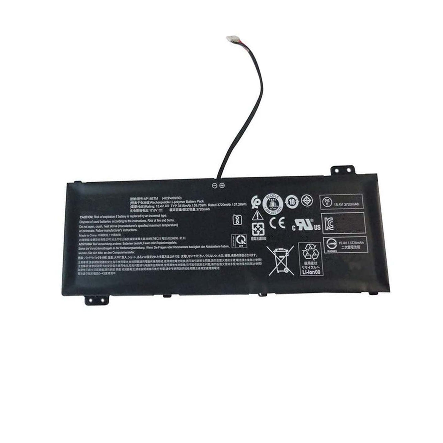 AP18E7M Replacement Battery Compatible with Nitro 7 AN715-51 A715-74 A715-74G Series 4ICP4/70/88 4ICP4/69/90 15.4V 3815mAh