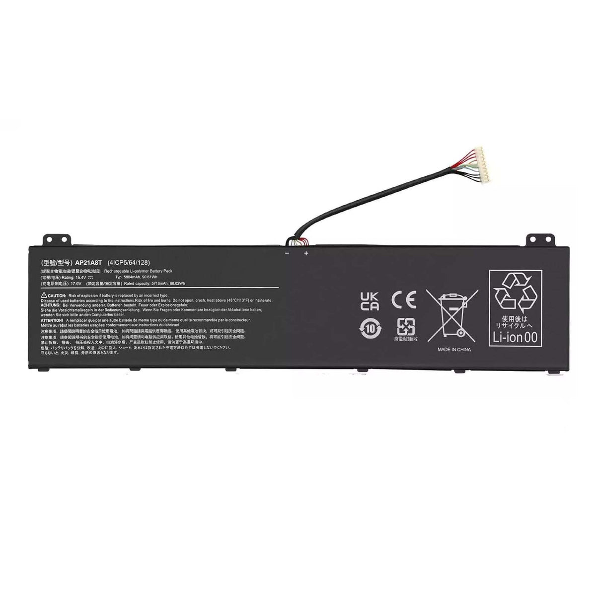 Replacement AP21A8T AP21A7T Battery For Acer Predator Helios 300 PH315-55 PH317 PH317-56