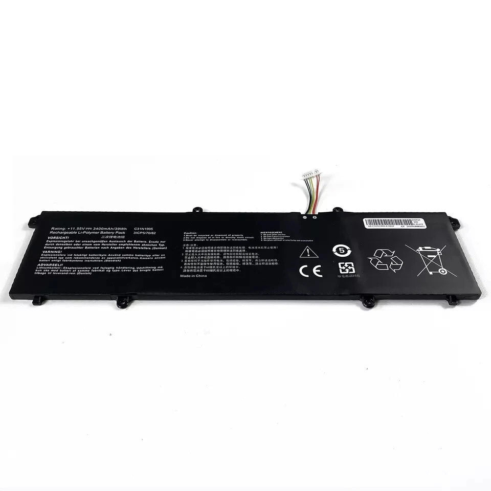 Replacement C31N1905 Battery for Asus VivoBook M1603Q 15 OLED K3500PA F1704ZA 17X K1703Z