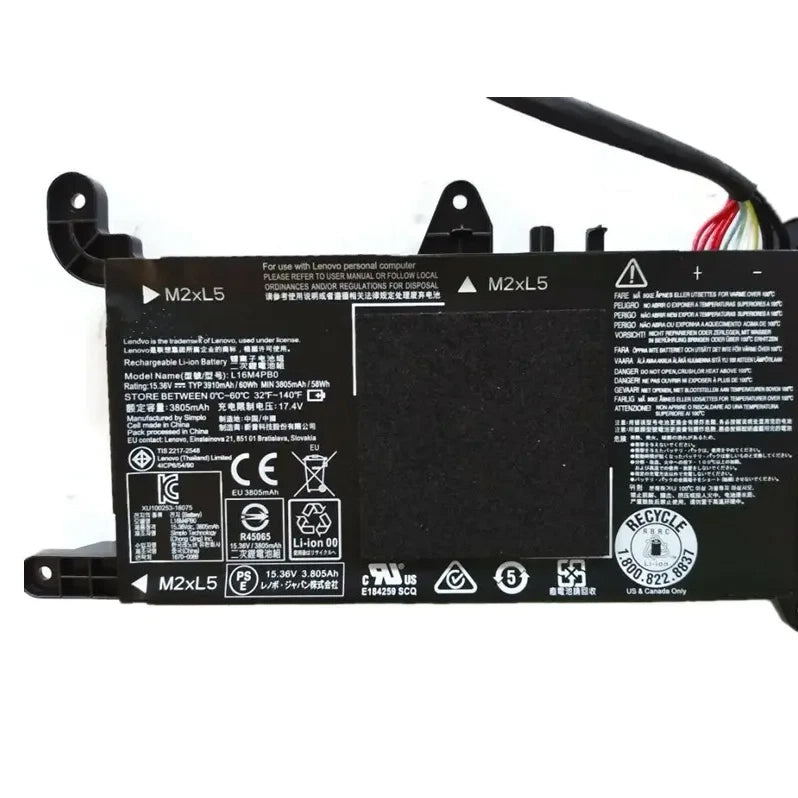 Replacement L16M4PB0 Battery for Lenovo Legion Y720 15.6 inch Y720-15IKB Series Notebook