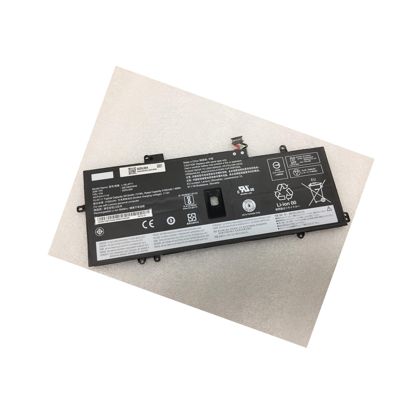 Laptop L18C4P71 L18L4P71 Replacement Battery Replace for X1 Carbon X1 YOGA 2020 Series SB10K97643 02DL005