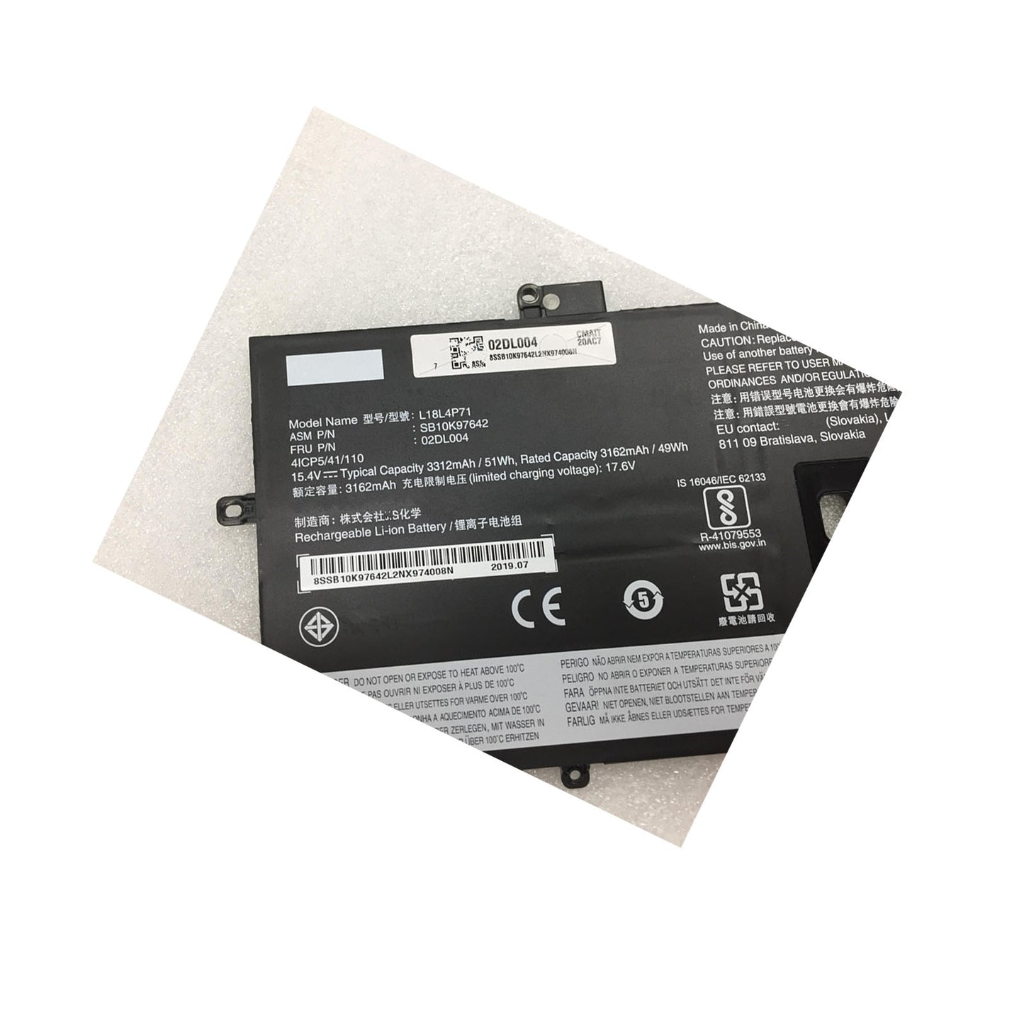 Laptop L18C4P71 L18L4P71 Replacement Battery Replace for X1 Carbon X1 YOGA 2020 Series SB10K97643 02DL005