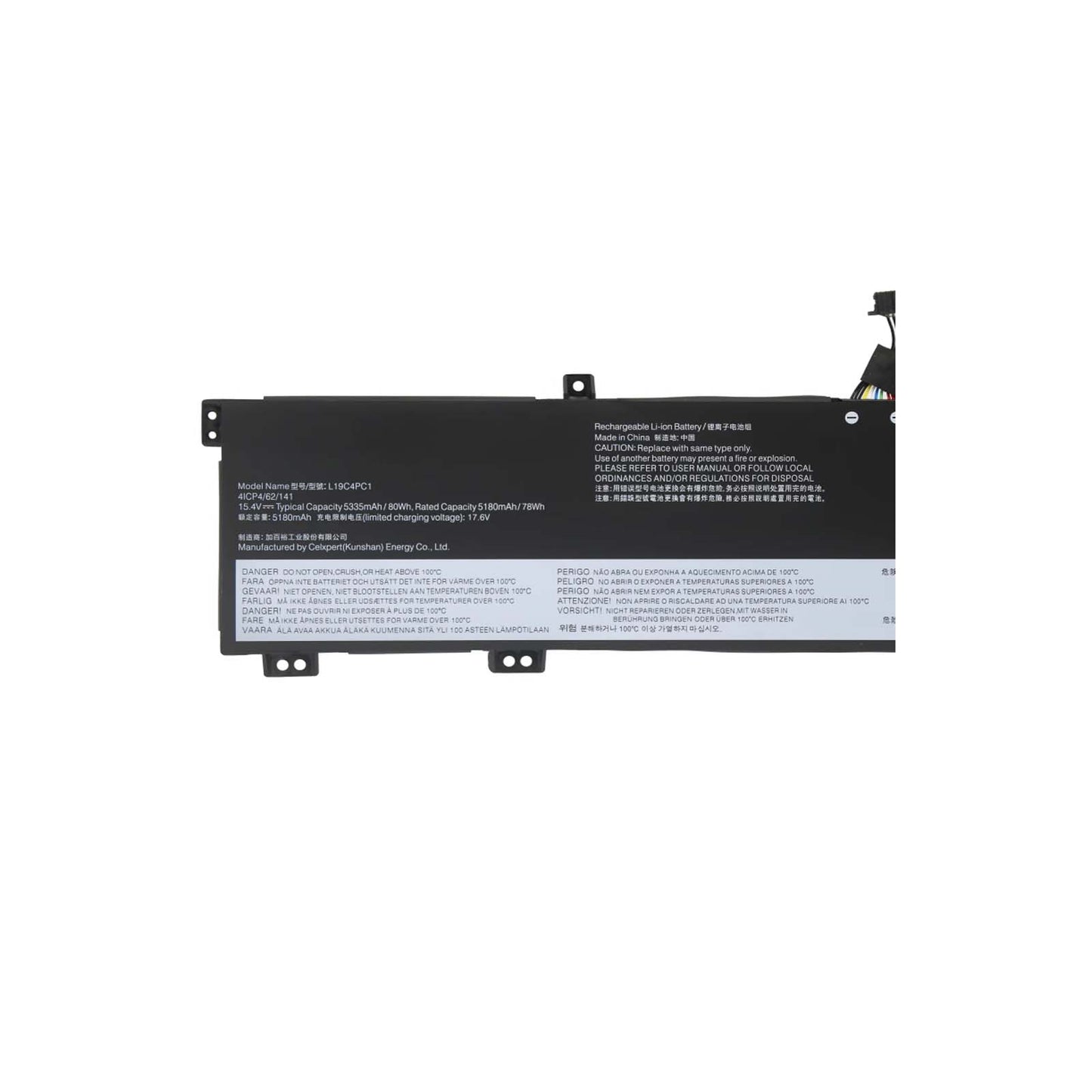 L19M4PC1 L19C4PC1 Replacement Battery for Legion 5P-15IMH05 5P-15IMH05H 5P-15ARH05H Series SB10W86198 SB10W86193