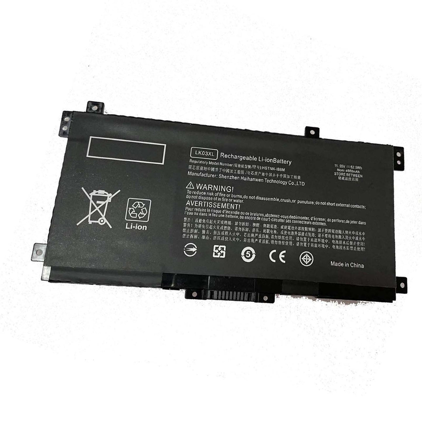 Replacement LK03XL L09911-141 HSTNN-LB7U Battery for Envy X360 15-cn0013nr 15-cn1025cl 15-cn1035cl 15-cn1055cl 15-cn1073wm 15-cn0000tu L09911-421 HSTNN-LB8J