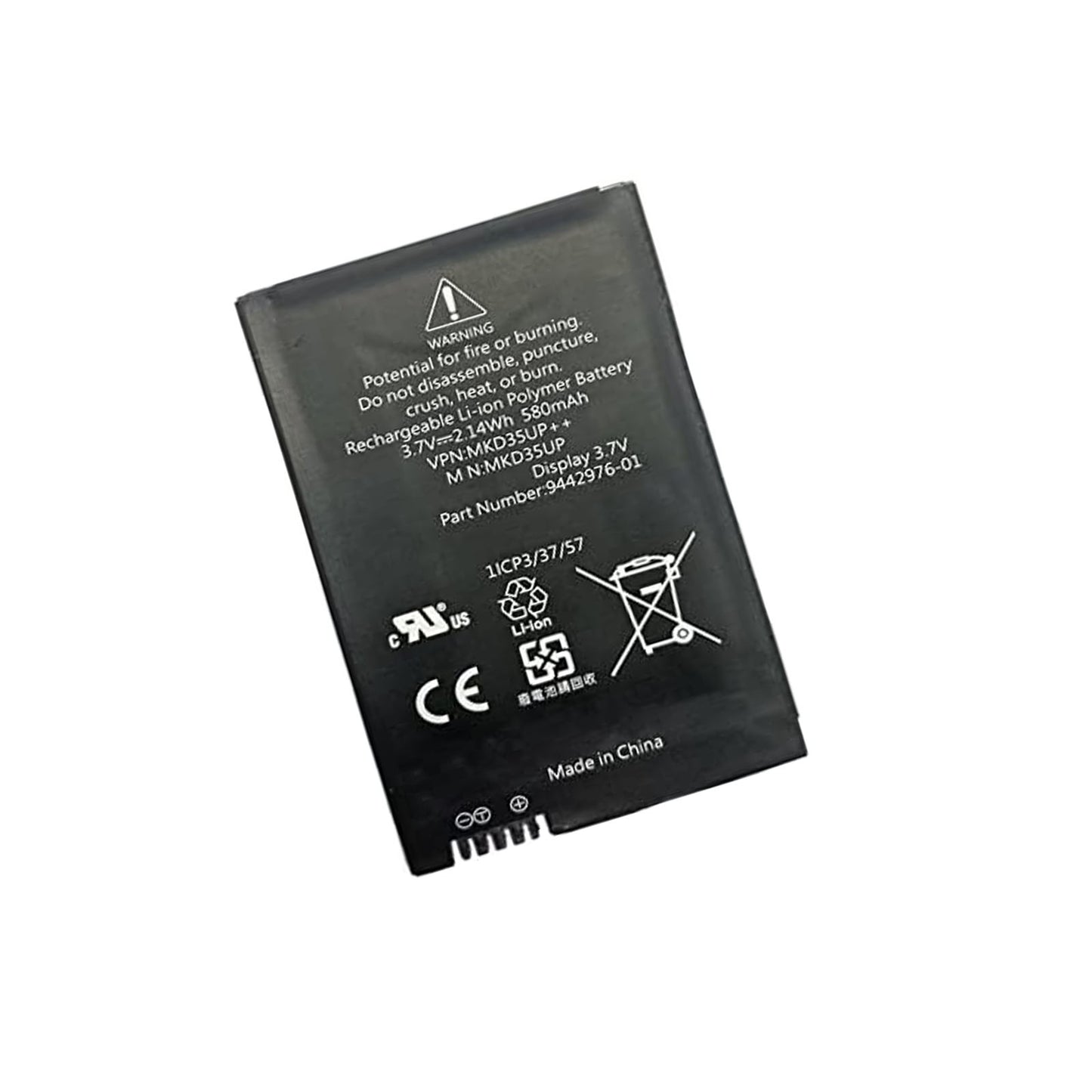 Replacement MKD35UP 1ICP3/37/57 Battery for MKD35UP D-80788 530le 730 740 745 ID-Geber Display 3.7V,580mAh