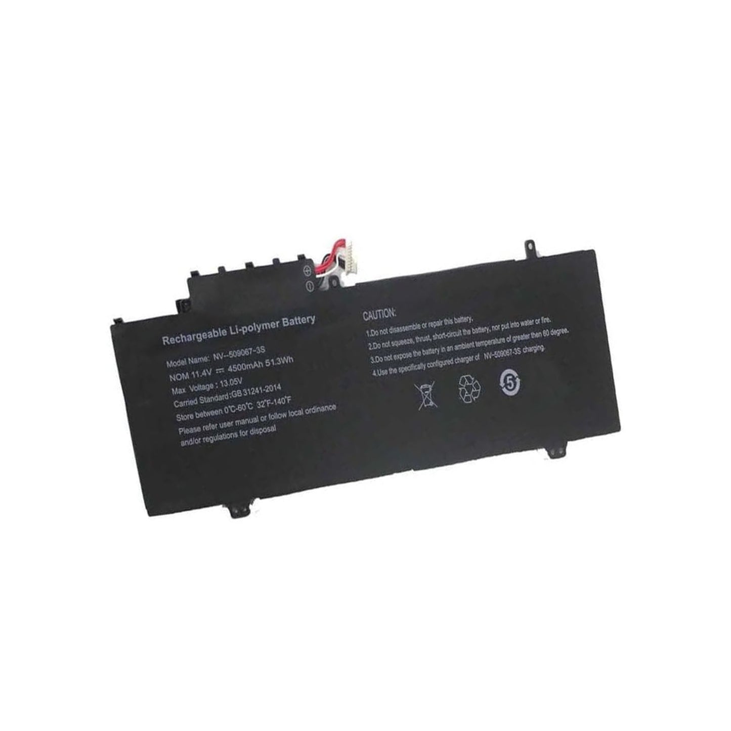 Replacement NV-509067-3S 5376275P Battery Compatible with GWTN141-10BK GWTN141-2 GWTN141-4 GWTN141-2