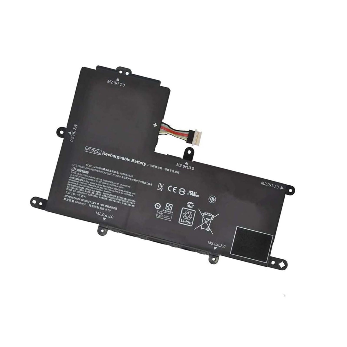 Replacement PO02XL 824560-005 HSTNN-IB7G Battery for Stream 11-AK Series 11-ak0010nr 11-ak0030nr 11-ak0035nr 11-ak0040nr 11-ak0012dx 823908-1C1 P002037XL