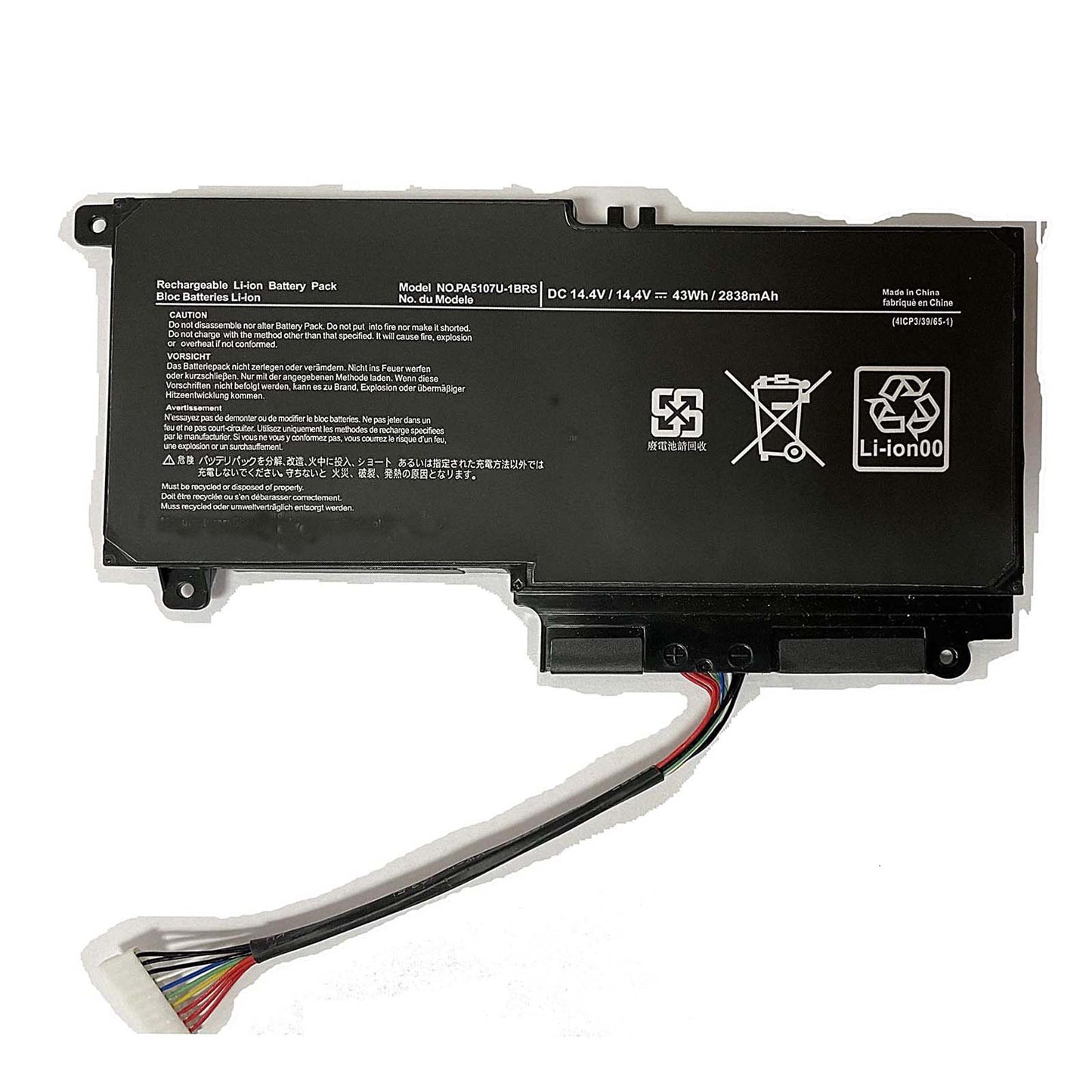 Replacement PA5107U-1BRS Battery for Satellite P55t P55t-a P55t-a5116 P55t-a5118 P55t-a5202 P55t-b P55t-b5360 P55t-c PSKLNA-01Q00J P000573230 PA5107U