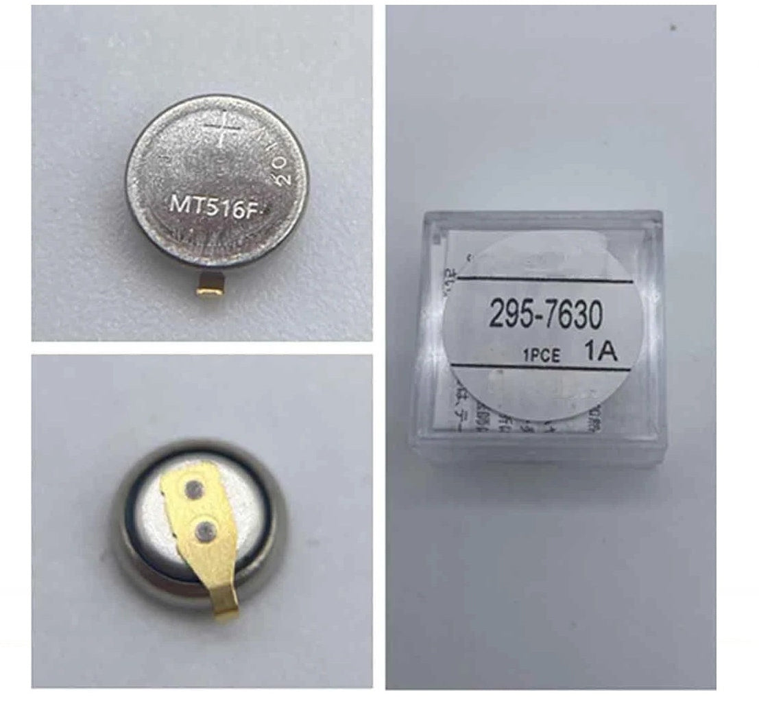 Replacement 295-7630 Battery for Citizen MT516F eco Drive Movement Capacitor J015 J145 J165