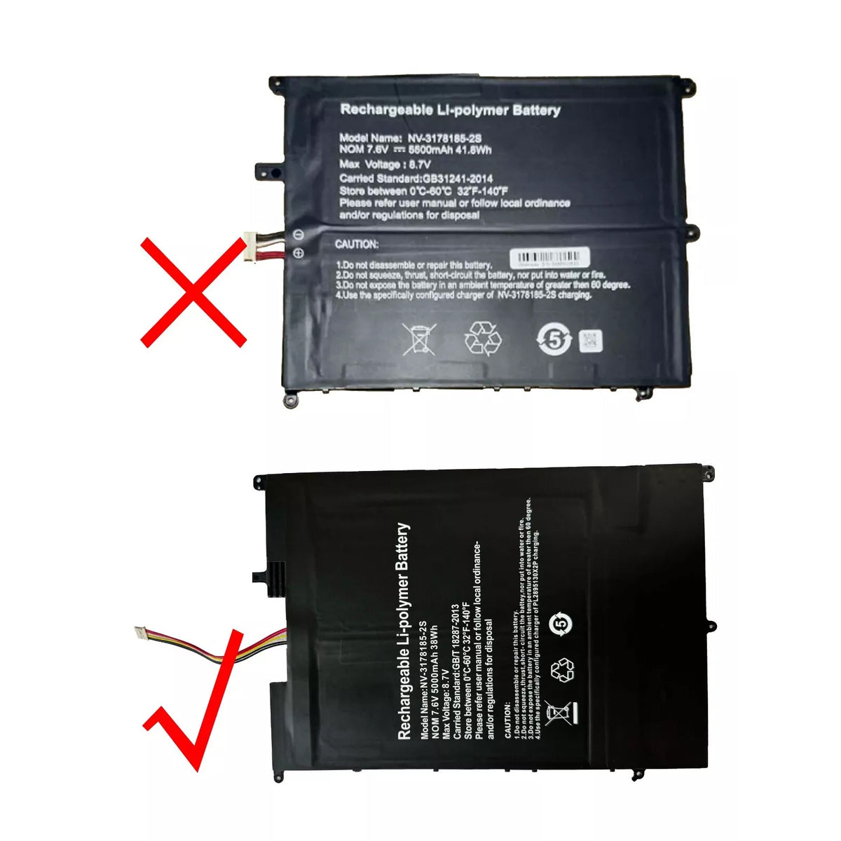 Replacement nv-3178185-2s Battery For Sgin X15 Tablet PC laptop Battery 5000mA