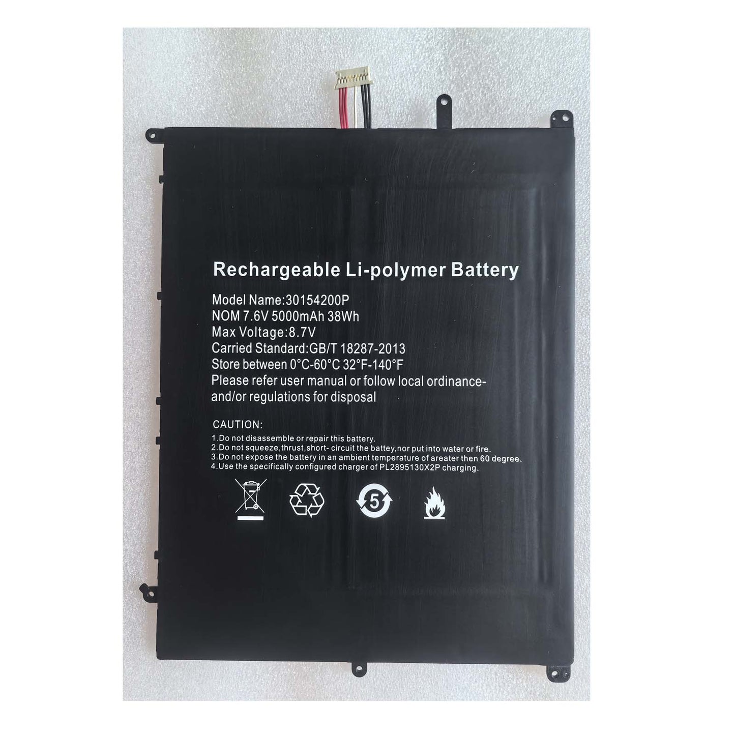 Replacement Battery Laptop 34160201P NV-3178185-2S Replace for Digma EVE 15 P417 ES5063EW P418 ES5064EW Tablet