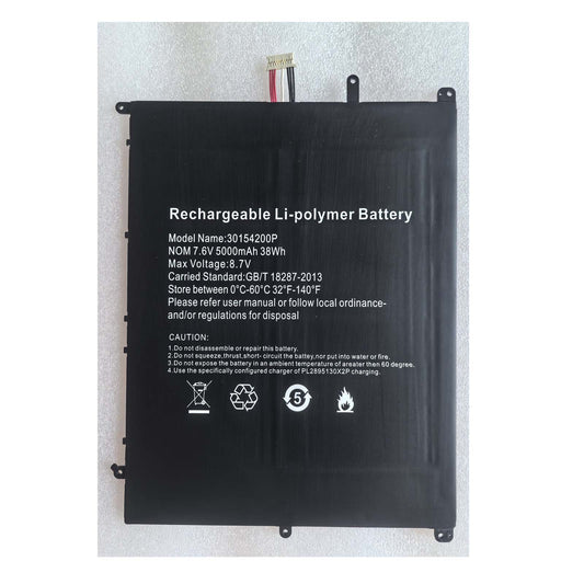 Replacement 34160201P Battery for Digma EVE 15 P417 ES5063EW P418 ES5064EW Tablet NV-3178185-2S 7.6V,4500mAh