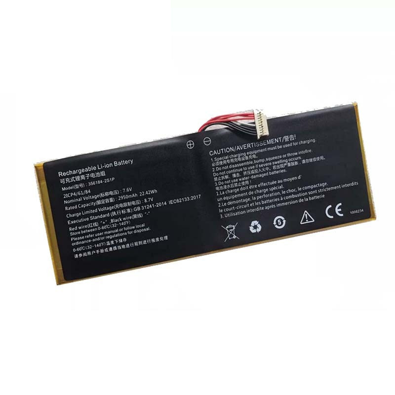 7.6V 2950mAh 356184-2S1P Replacement battery for CHUWI Hi10-Go n5100 Hi10-Go
