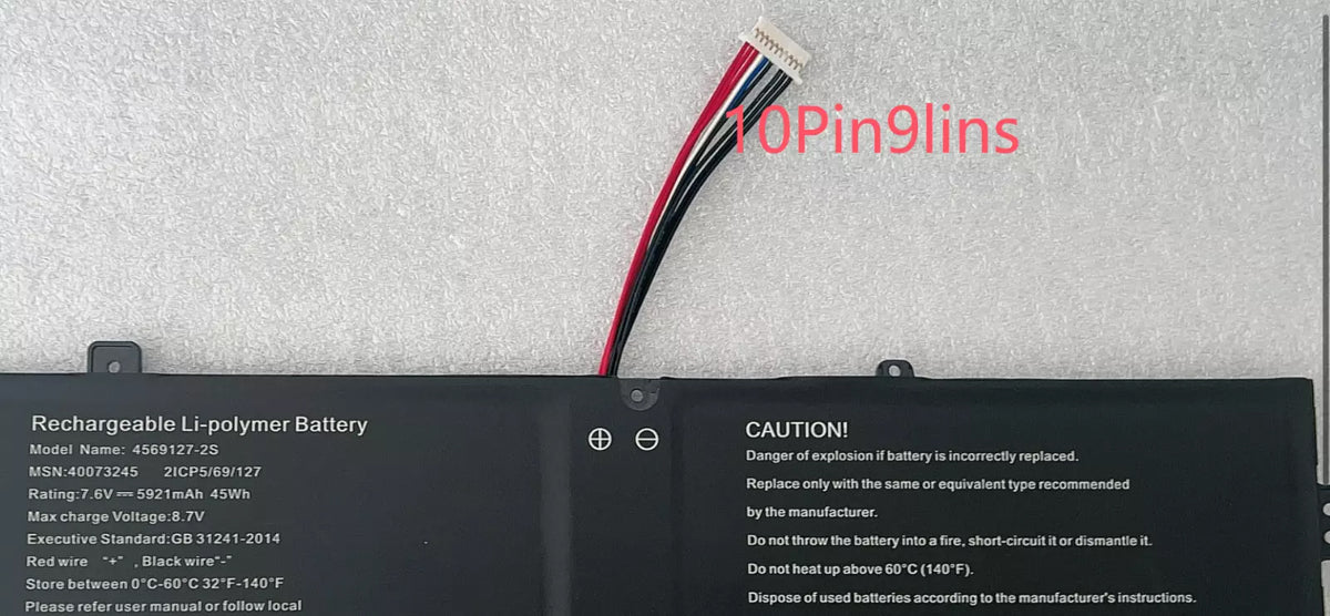 Replacement Battery For Medion E14301 E15301 E15302 4569127-2s NV-3285128-2S 10Pin 9Lines US