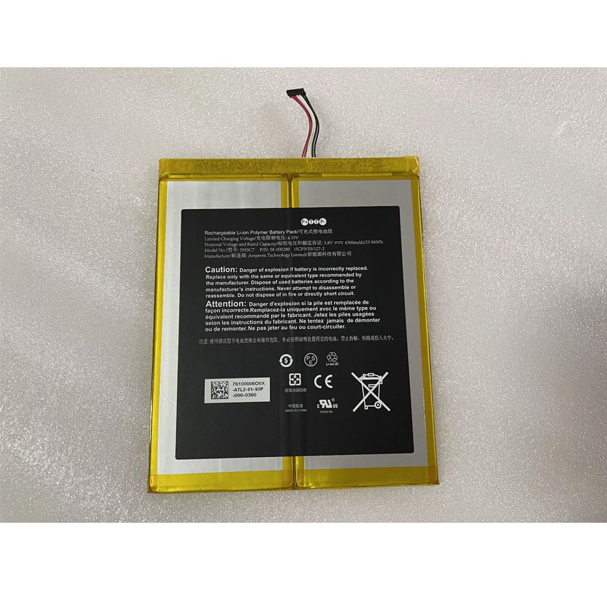 Replacement 58-000280 26S101 Battery For Amazon Fire HD 10 9th Gen M2V3R5 Release 2019 A2110