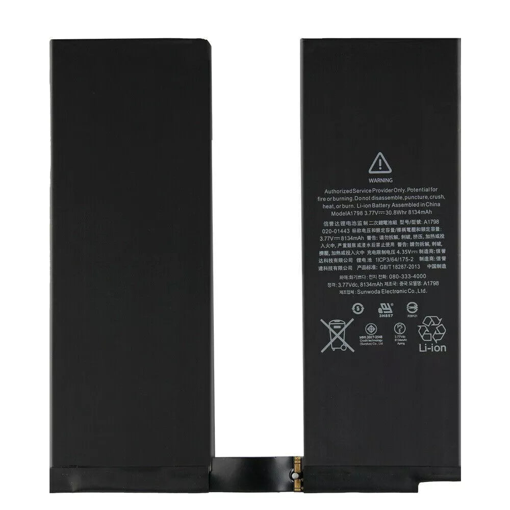Replacement Battery A1798 for iPad Pro 10.5" 2017 / Air 3 3rd Gen. 8134mAh