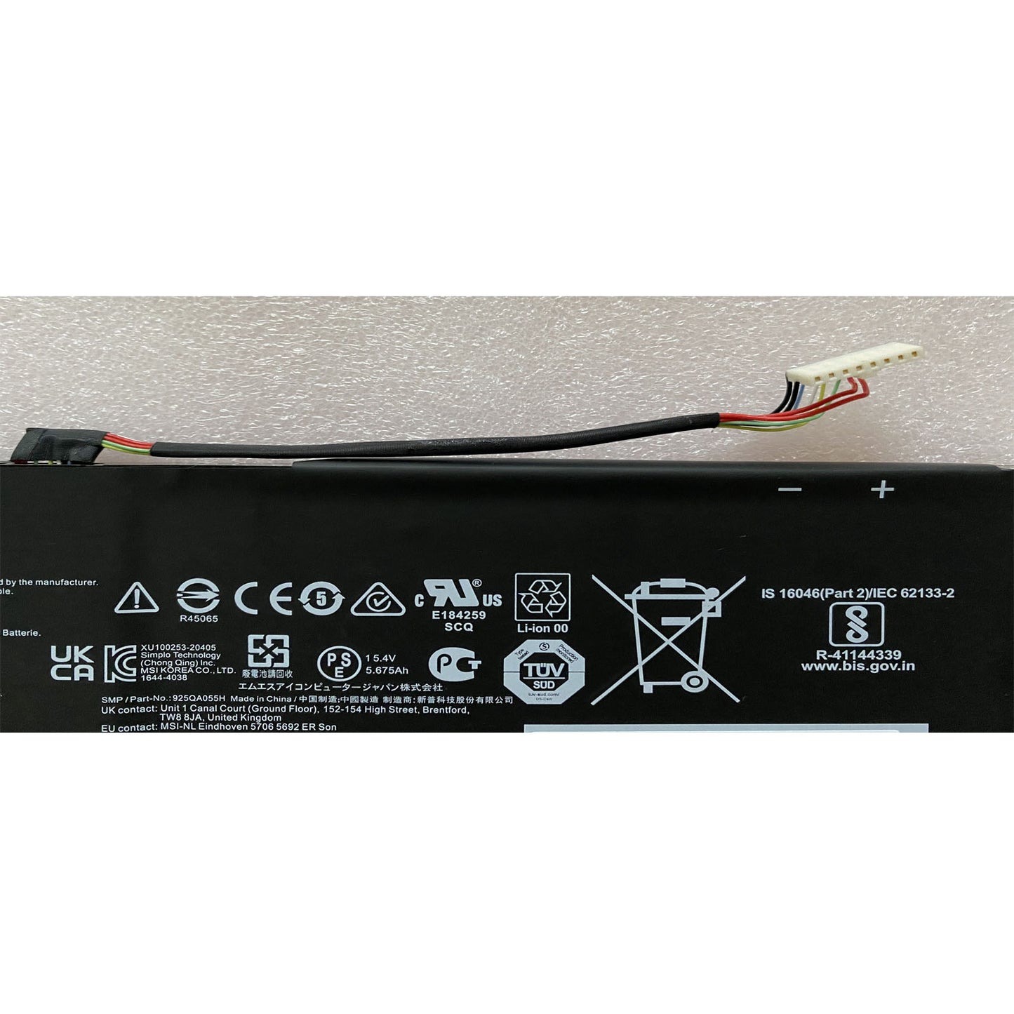 Replacement Battery BTY-M55 925QA055H Compatilble with MSI Alpha 15 A3DDK, Alpha 15 A4DEK, Alpha 15 B5EEK, Alpha 15 B5Ex