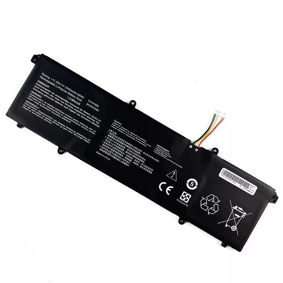 Replacement C31N1905 Battery for Asus VivoBook M1603Q 15 OLED K3500PA F1704ZA 17X K1703Z