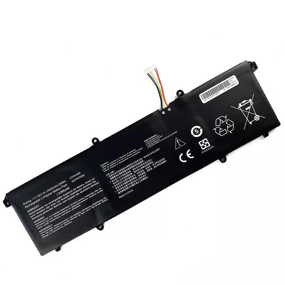 Replacement C31N1905 Battery for Asus VivoBook M1603Q 15 OLED K3500PA F1704ZA 17X K1703Z
