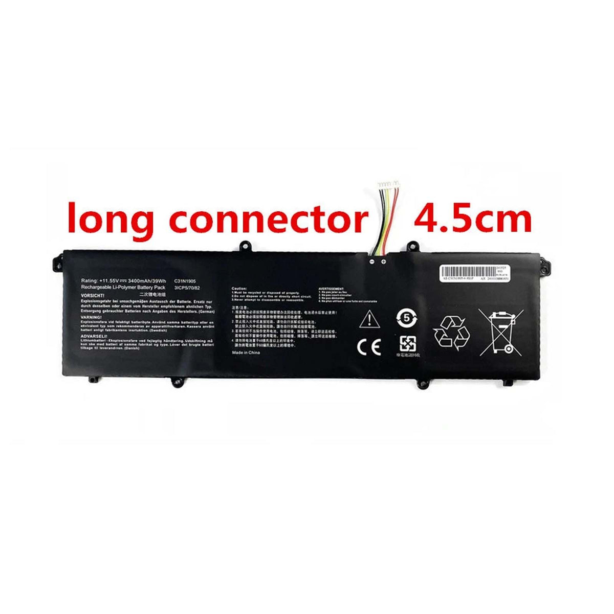 Replacement C31N1905 Battery for Asus VivoBook M1603Q 15 OLED K3500PA F1704ZA 17X K1703Z