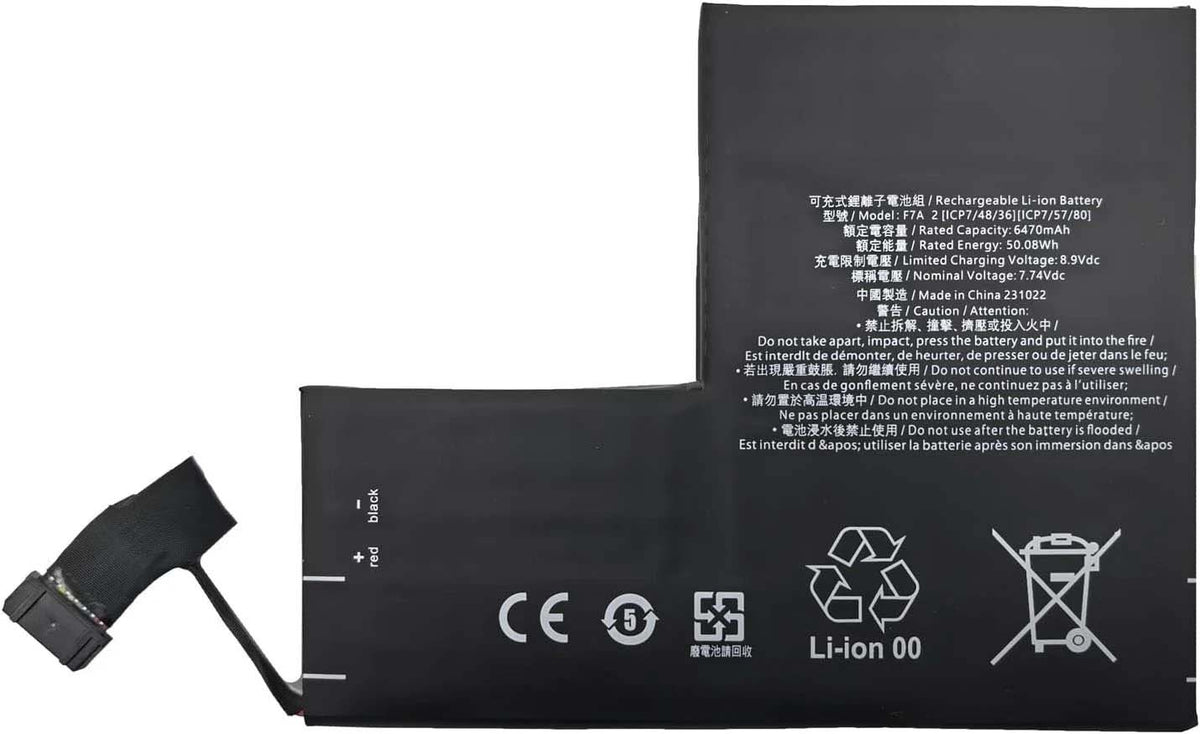 Replacement 7G F7A 2(ICP6/47/36+ICP6/57/80)-2 Battery for Steam Deck LCD/OLED PC 7.74V
