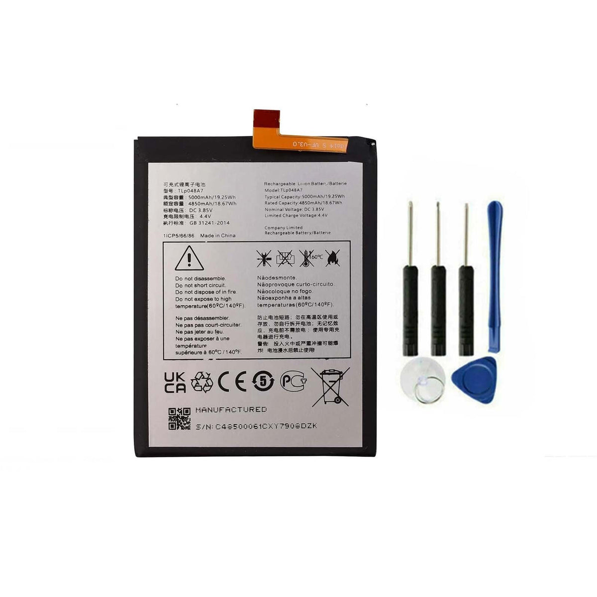 Replacement Battery-Compatible with TCL 20 SE / 20s / 20 XE / 30 XL (TLP048A1/7)